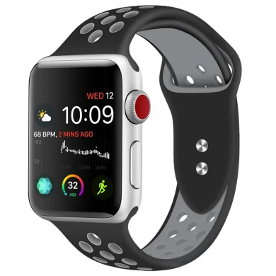 CBIW142 Sport Atmungsaktives Silikonarmband für Apple Watch