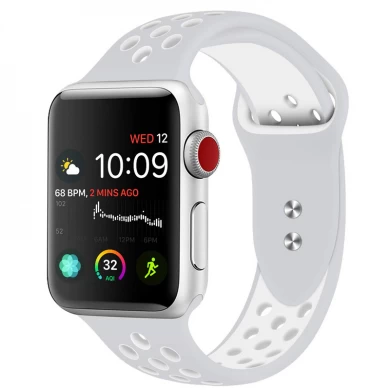 CBIW142 Sport Atmungsaktives Silikonarmband für Apple Watch
