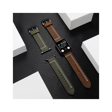 CBIW161 Soft Genuine Leather Watch Bands For Apple Watch