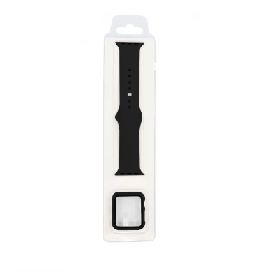 CBIW229 Cinturino per orologio intelligente in gomma e silicone per Apple Watch 38mm 42mm 40mm 44mm Cinturino con custodia