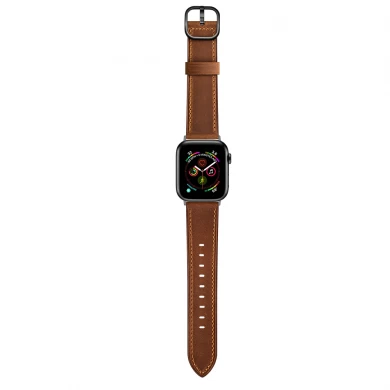 CBIW235 Crazy Horse Muster Design Leather Watchbänder für Apple Watch Ultra Series 8 7 SE 6 5 4 3