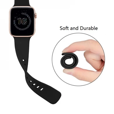 CBIW262 Sport Silicone Wristwatches Watch Band Strap para Apple Smart Watch Bands Series 6 5 4 3 SE para iWatch 38 42 40 44 mm