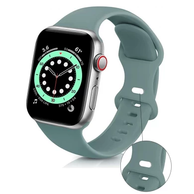 CBIW262 Sport Silicone Wristwatches Watch Band Strap para Apple Smart Watch Bands Series 6 5 4 3 SE para iWatch 38 42 40 44 mm