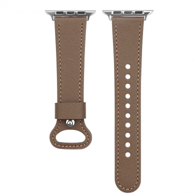 CBIW273 Genuine Leather Watchband For Apple Watch Leather Band Strap 42mm 38mm 40mm 44mm