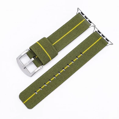 CBIW276 Militaire stof Horlogeband Nylon Polsbandjes voor Apple Watchbands voor iWatch Band