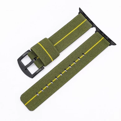 CBIW276 Militaire stof Horlogeband Nylon Polsbandjes voor Apple Watchbands voor iWatch Band