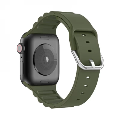 Apple Watch Applewatch 용 CBIW281 럭셔리 실리콘 스트랩 팔찌 시계 밴드