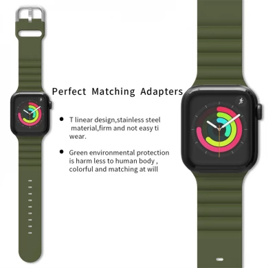 CBIW281 Silicone Watchband For Apple Watch Ultra 49mm Series 8/7/6/5/4/3