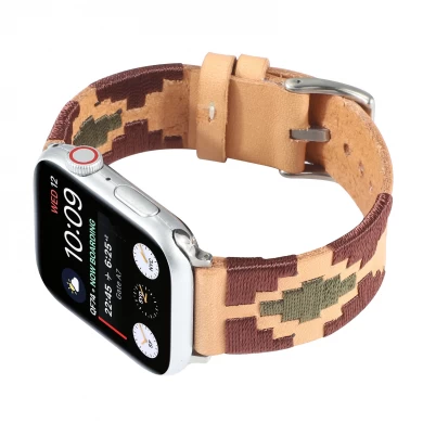 CBIW285 Fabryka Hurtownie Handmade Pleciona Skórzana Rocznika Watch Pasek dla Apple Watch Band 38 40 42 44 mm