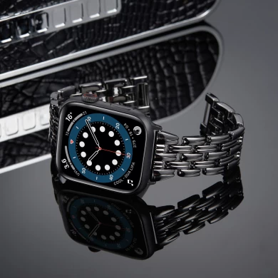 CBIW401 Premium metalen horlogeband voor iWatch-serie 6 5 4 3 2 1 Correa-riem