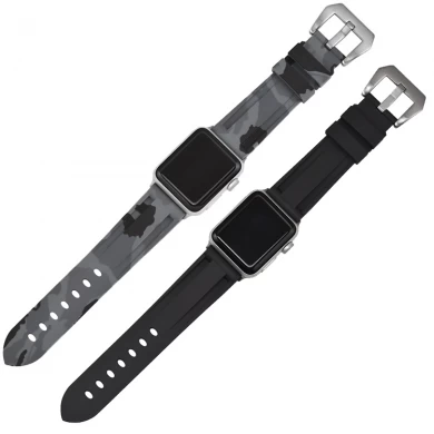 CBIW411 Camouflage Silicone Watch Bands для Apple Watch Ultra 49 мм серии 8/7/6/5/4/3