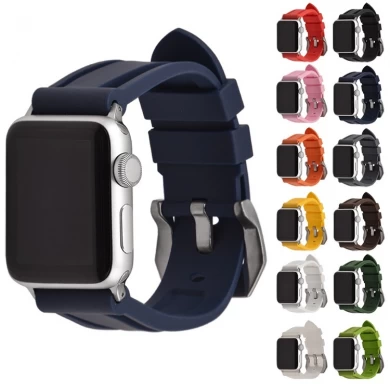 CBIW411 Replacement Camo Rubber Silicone Watch Bands For Apple Watch 44mm 40mm 42mm 38mm