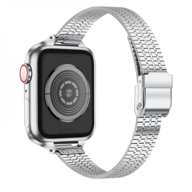 CBIW416 Nouveau design Bracelet de la chaîne de mode Liens Sangle de montre en acier inoxydable pour la montre Apple