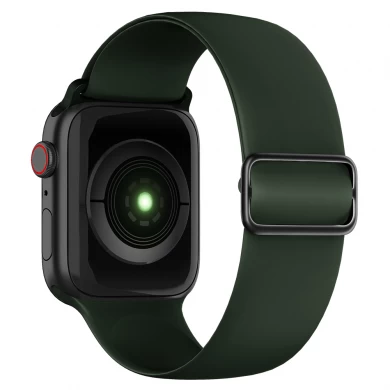 CBIW418 Ayarlanabilir Elastik Kauçuk Silikon Watch Band Askı Apple İzle için 44mm 40mm 42mm 38mm