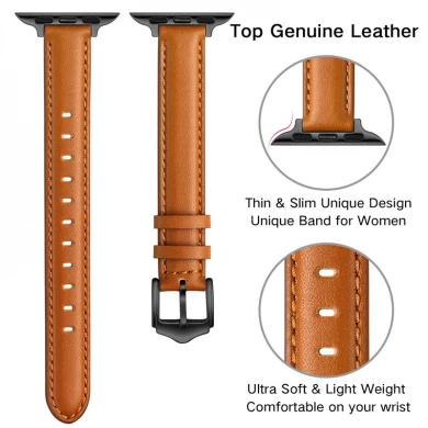 CBIW419 Genuine Leather Watch Band For iWatch Leather Straps Watchband For Apple Watch