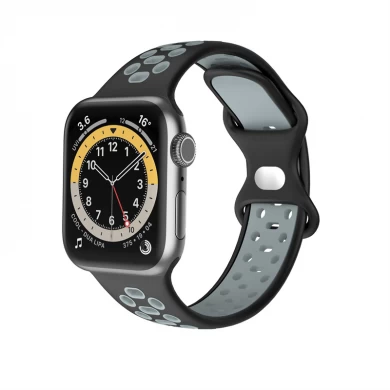 CBIW421 Dual Color Silikon Smart Watch Band dla Apple Watch Ultra 49mm Series 8/7/6/5/4/3