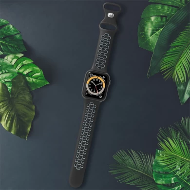 CBIW421 Двойной силиконовой силиконовой часы для Apple Watch Ultra 49 мм серия 8/7/6/5/4/3