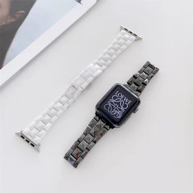 CBIW428 Ceramics Watch Band Strap For Apple Watch Series 7 6 5 4 3 2 1