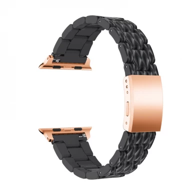 Bracelet de montre en acétate d'acier inoxydable de style nouveau CBIW43 pour les bandes iWacth