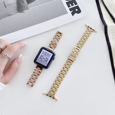 Браслет цепи CBIW431 ремешок из нержавеющей стали для ленты для часов Apple Watch