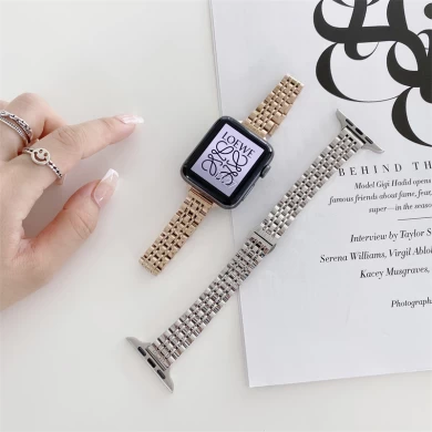 CBIW432 Men Women Luxury Fashion Slim Metal Wristband Stainless Steel Watch Bands For Apple Watch
