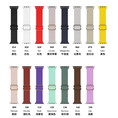 CBIW435 Hot Selling Adjustable Elastic Silicone Watch Band For Apple Watch Strap 44mm 40mm 38mm 42mm