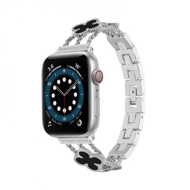 CBIW436デザイナーレディースブレスレットスマートウォッチメタルストラップリストバンド用Apple Watch