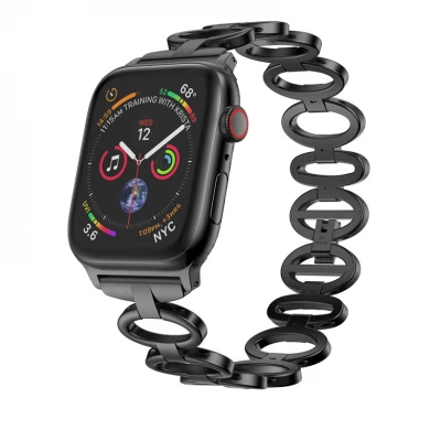 CBIW44 Oval Edelstahl-Uhrenarmband für Apple Watch