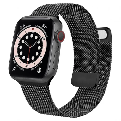 CBIW445 Milanese Mesh Stainless Steel Watch Band Strap For Apple Watch 38mm 42mm 44mm 40mm 41mm 45mm