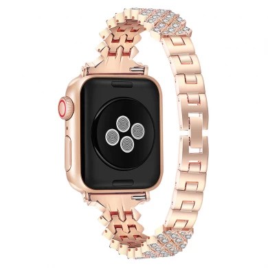 CBIW454 Trendybay Charm Bling Diamond Replacement Metal Strap For Apple Watch Band 41mm 45mm 42mm 38mm 40mm 44mm