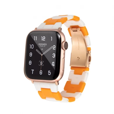 Apple Watch 41mm 44mm 44mmのためのCBIW458樹脂腕時計の腕時計ストラップ40mm 44mm