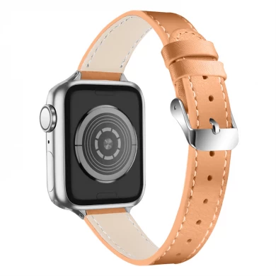 CBIW468 lederen horlogeband voor Apple Iwatch-serie 7 6 5 4 3 2 1 SE