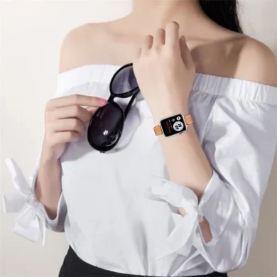 CBIW468 Apple Iwatch Series 7 6 5 4 3 2 1 SE에 대 한 정품 가죽 시계 밴드