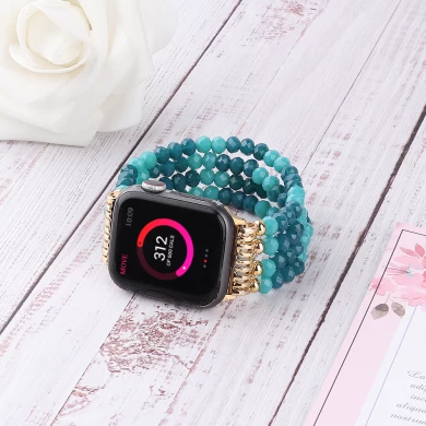 CBIW471 Bande de montre Bracelet en perles de cristal pour Apple Iwatch Series 7/6/5/4/3/2 SE