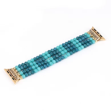 CBIW471 Crystal Beaded Armband Strap Watch Band voor Apple Iwatch Series 7/6/5/4/3/2 SE