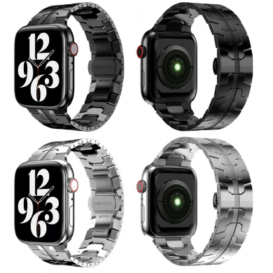 CBIW475 جودة الفراشة فراشة الفولاذ المقاوم للصدأ فرقة ساعة من أجل Apple Watch Ultra Series 8 7 6 5 4 3