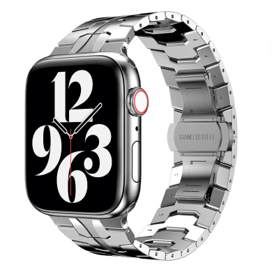 CBIW475 Premium Quality Butterfly Burza Stal nierdzewna opaska zegarek do Apple Watch Ultra Series 8 7 6 5 4 3