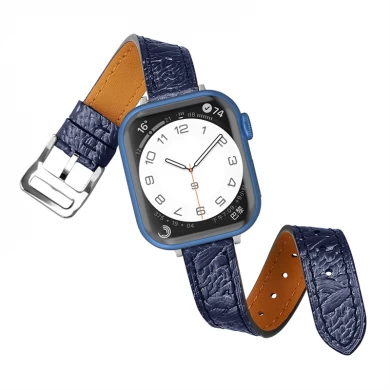 CBIW489 Premium Luxury Genuine Leather Watch Band Strap For Apple Watch