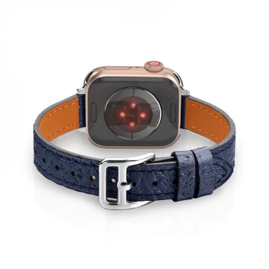 CBIW489 Premium-Luxus-echtes Leder-Uhr-Armbandband für Apple-Uhr