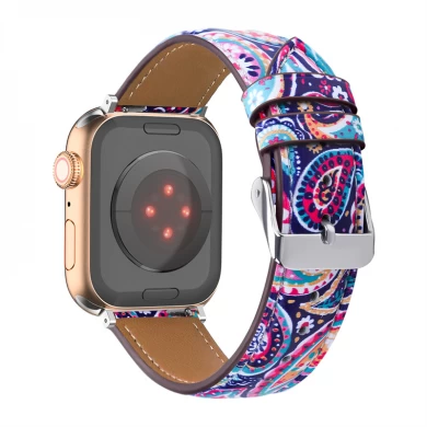 CBIW490 Cintura con cinturino in pelle Smart Watch per orologio Apple 7 6 5 4 3 2 1
