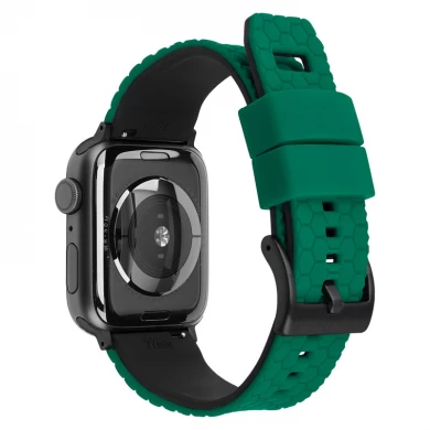 CBIW499 Projekt plastra plastra miodu Dual Color Silikonowe zespoły zegarków dla Apple Watch Ultra 49mm Series 8/7/6/5/4/3