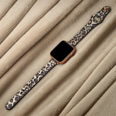 CBIW510 Top Grain Real Leather Watch Band per Apple Watch Ultra Series 8 7 SE 6 5 4 3