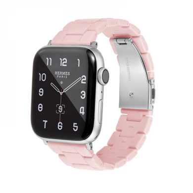 CBIW512 Folding Clasp Plastic Watch Strap For Apple Watch 38/40/41mm 42/44/45mm