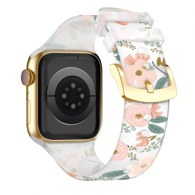 CBIW520 Custom Printed Transparent Watch Band For Apple Watch Ultra 49mm Series 8/7/6/5/4/3