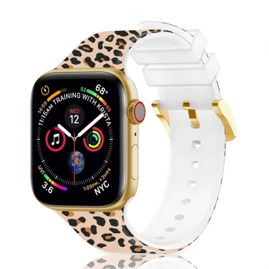 CBIW520 Custom Printed Transparent Watch Band For Apple Watch Ultra 49mm Series 8/7/6/5/4/3