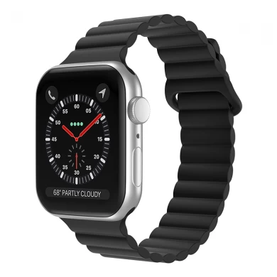 CBIW523 Magnetische lusband Siliconen horlogeband voor Apple Watch 44mm 40 mm 41 mm 45 mm 38 mm 42 mm