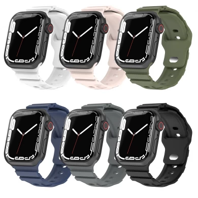 CBIW531 Silicone Sport Watch Bands For Apple iWatch Series 8/7/6/5/4/3/SE/Ultra 49/45/44/42mm 41/40/38mm