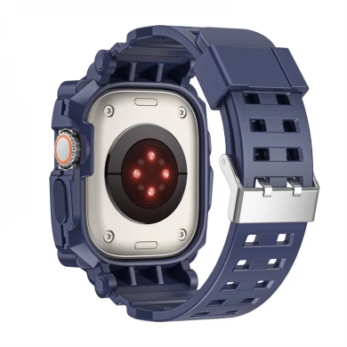 CBIW534 Sport Rugged TPU -horlogeband voor Apple Iwatch Ultra 49mm met beschermende dekking