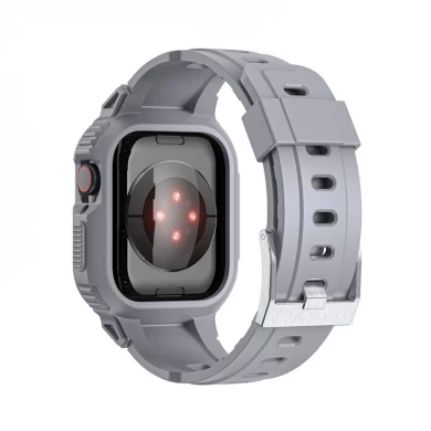 CBIW536 Banda de reloj TPU resistente + caja de protección para Apple Watch 38/40/41 mm 42/44/45 mm