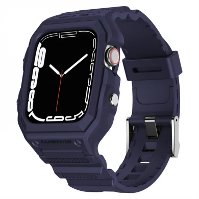 CBIW545 Mens Sports Watch Strap de silicona para Apple Watch Band 45 mm 44 mm 42 mm